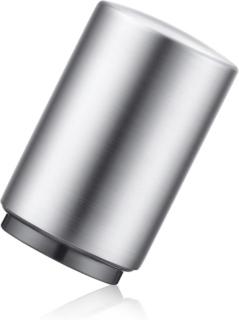 Swaytail Premium Beer Bottle Opener (Silver), 1 PC Stainless Steel Automatic Push Down No Damage Quick to Open Small Portable Bottle Cap Openers for Home Bars Picnic Camping Hiking - Image 1